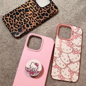 Hello Kitty Pink iPhone 15 Pro Max Case